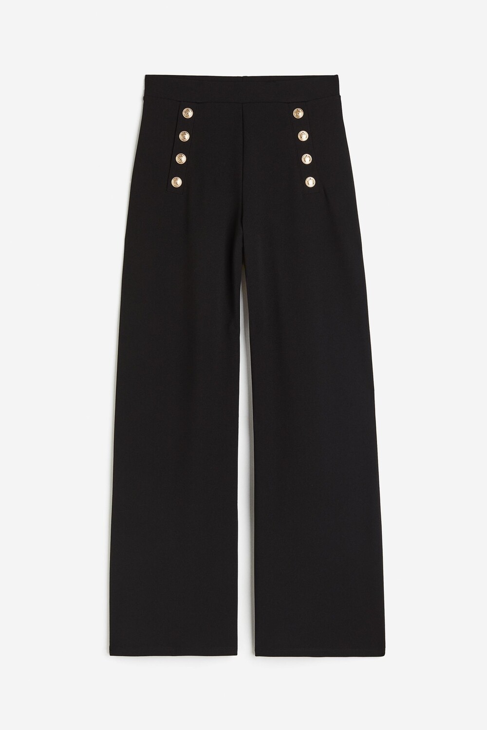 

Брюки H&M Button-front, черный