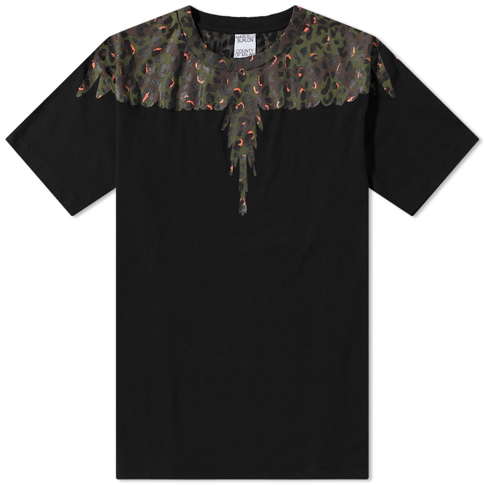 

Футболка Marcelo Burlon Animalier Wings Regular Tee, Черный