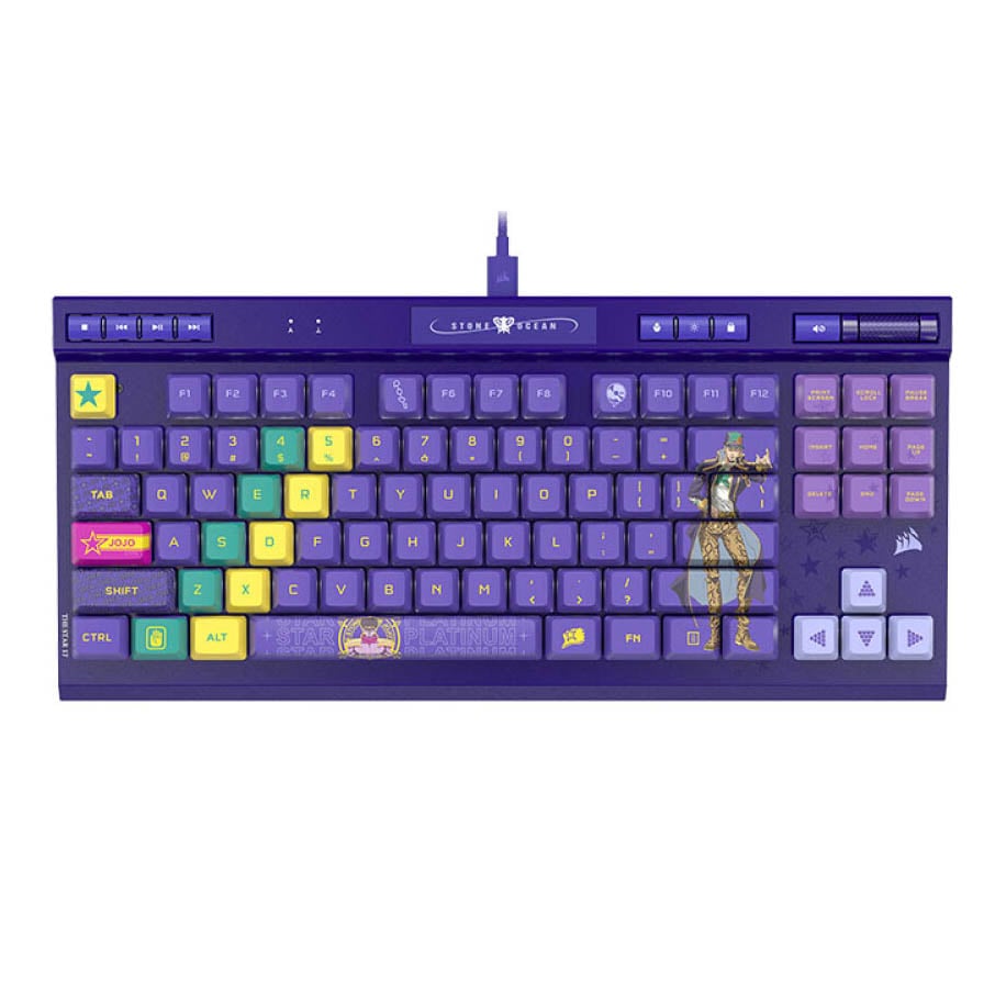 Механическая клавиатура Corsair K70 RGB TKL JoJo Edition, фиолетовый –  купить из-за границы через сервис «CDEK.Shopping»