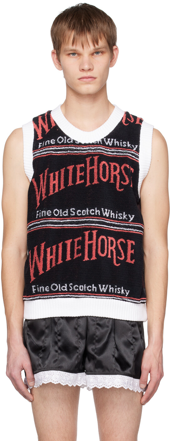 

SSENSE Exclusive Black Beer Towel Жилет Adam Jones, Черный