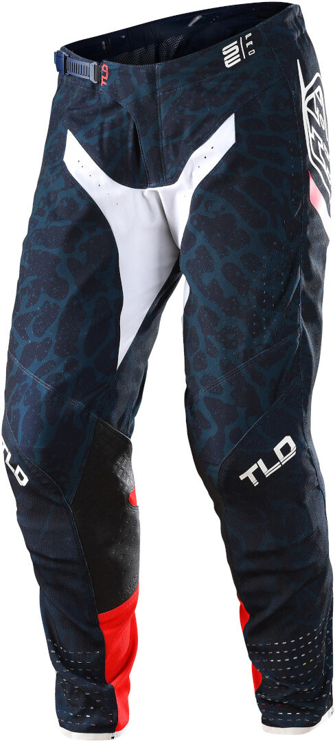 

Брюки Troy Lee Designs SE Pro Fractura Мотокросс, красно-синее