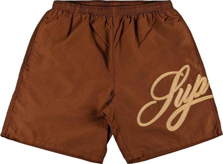 

Шорты Supreme Mesh Script Water Short 'Brown', коричневый