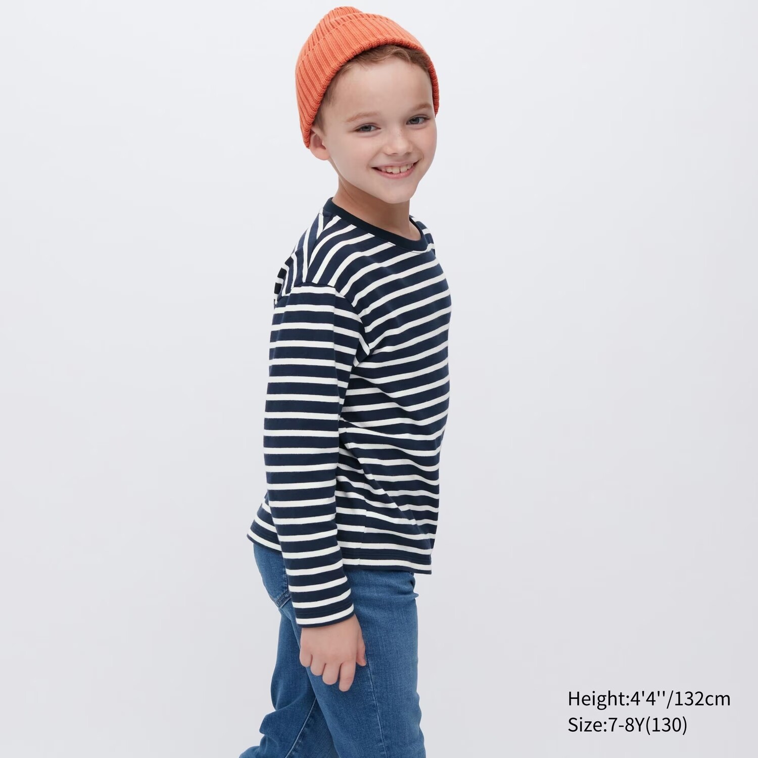 

Лонгслив Uniqlo Striped Crew Neck Long Sleeved, черный/белый