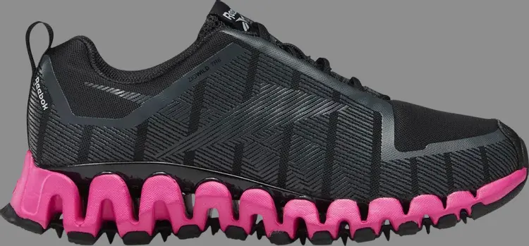 

Кроссовки wmns zigwild trail 6 'black proud pink' Reebok, черный