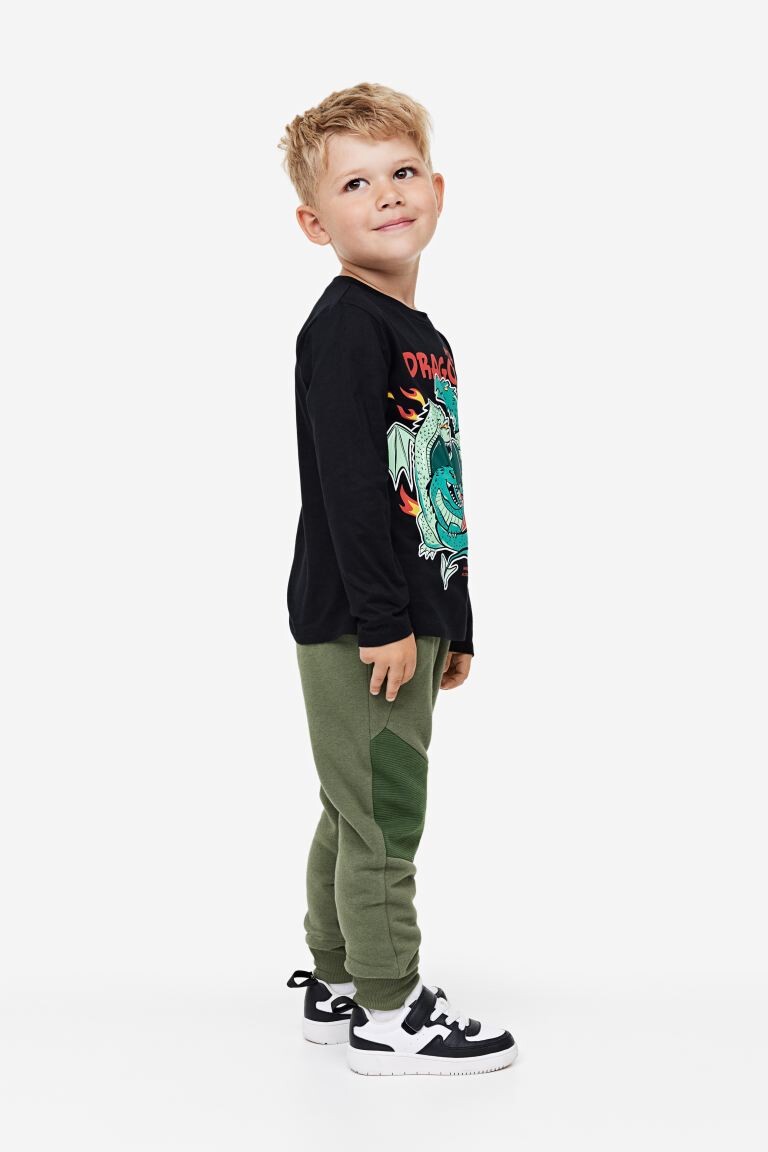 

Брюки-джоггеры с усиленными коленями H&M
