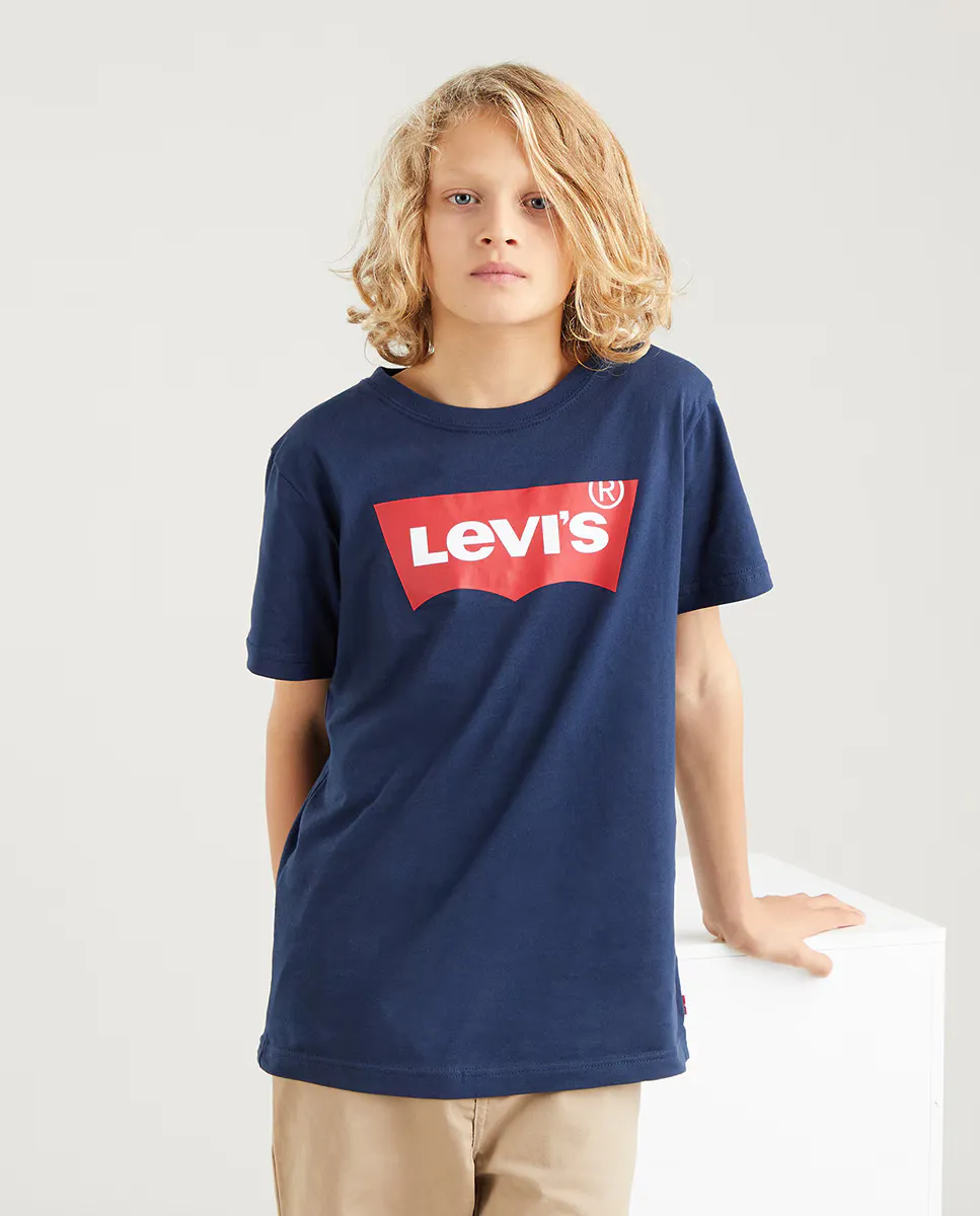 

Футболка для мальчика темно-синего цвета Levi's