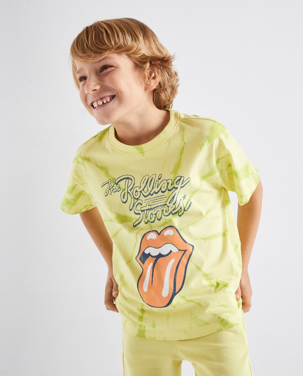 

Футболка для мальчика с принтом Rolling Stones El Corte Inglés, зеленый