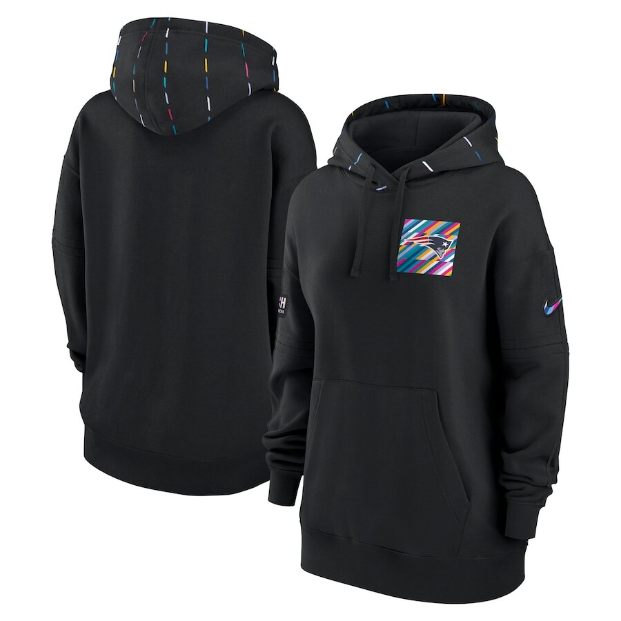 

Пуловер с капюшоном Nike New England Patriots, черный