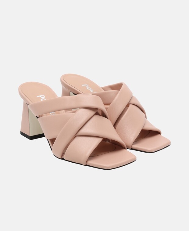 

Босоножки на каблуке Pollini, мягкий бежевый