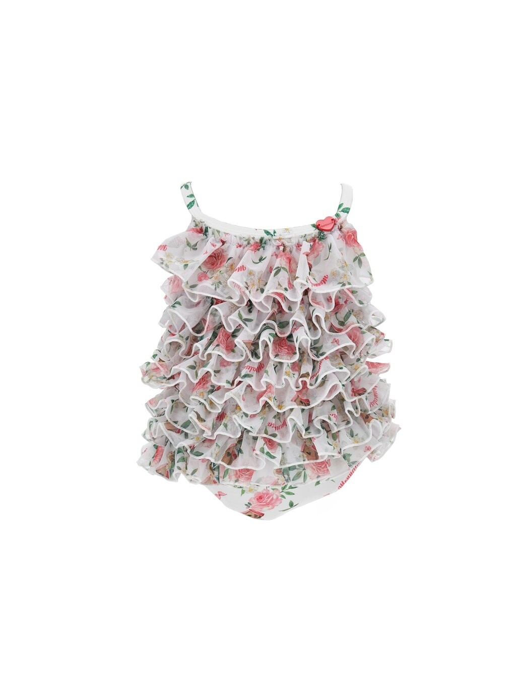 

Купальник Frou Frou Stretch Swimsuit Monnalisa, цвет bianco/multicolor
