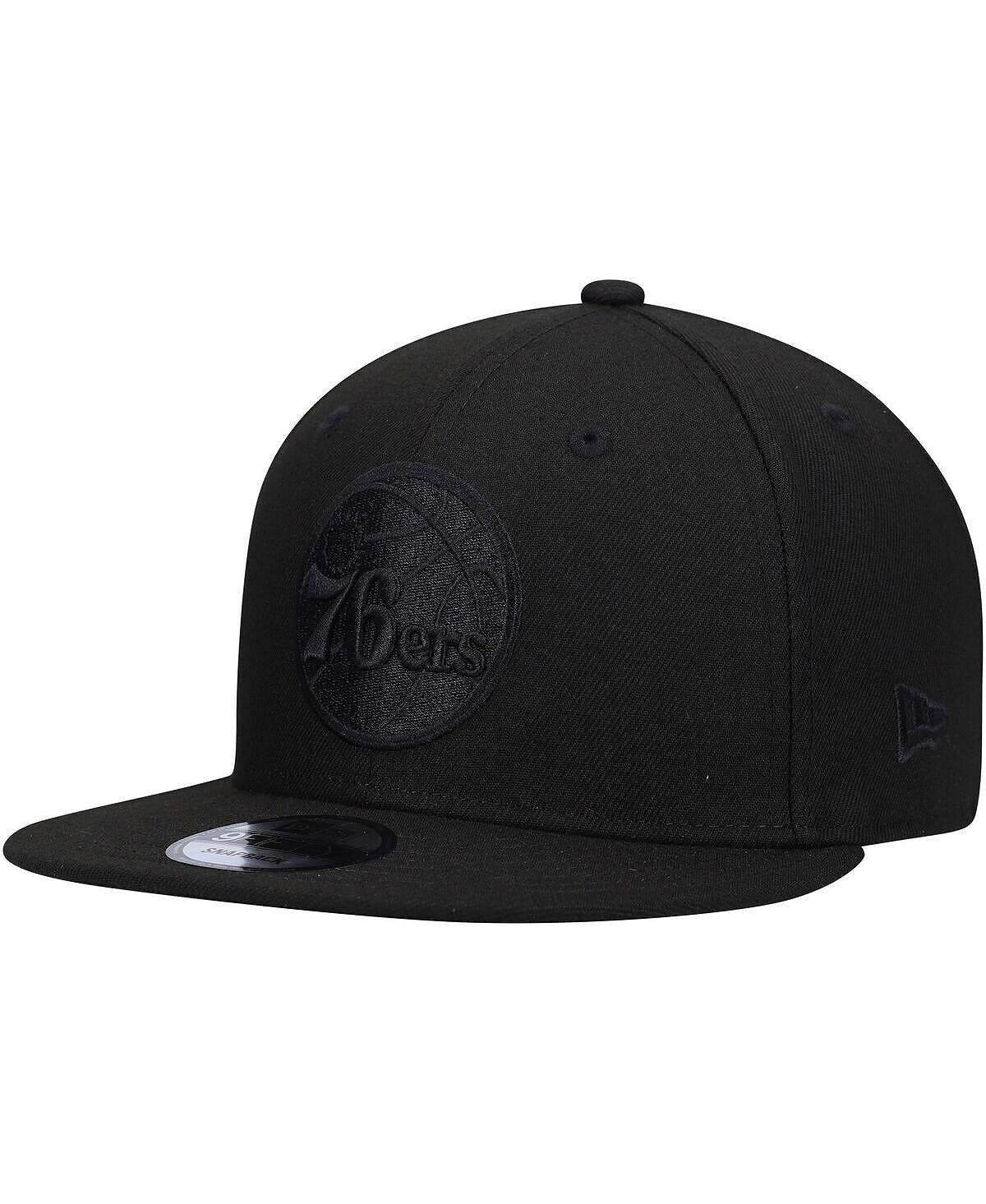 

Мужская бейсболка Philadelphia 76ers Black On Black 9FIFTY Snapback New Era