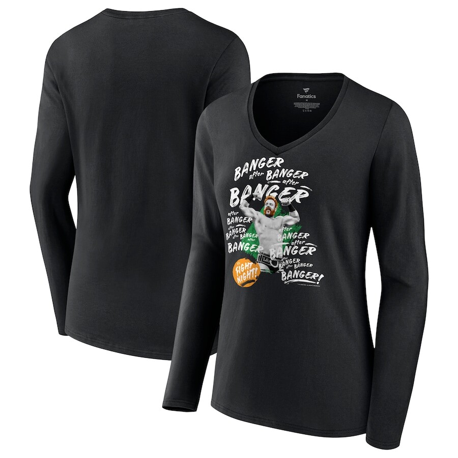 

Футболка с длинным рукавом Fanatics Branded Sheamus, черный