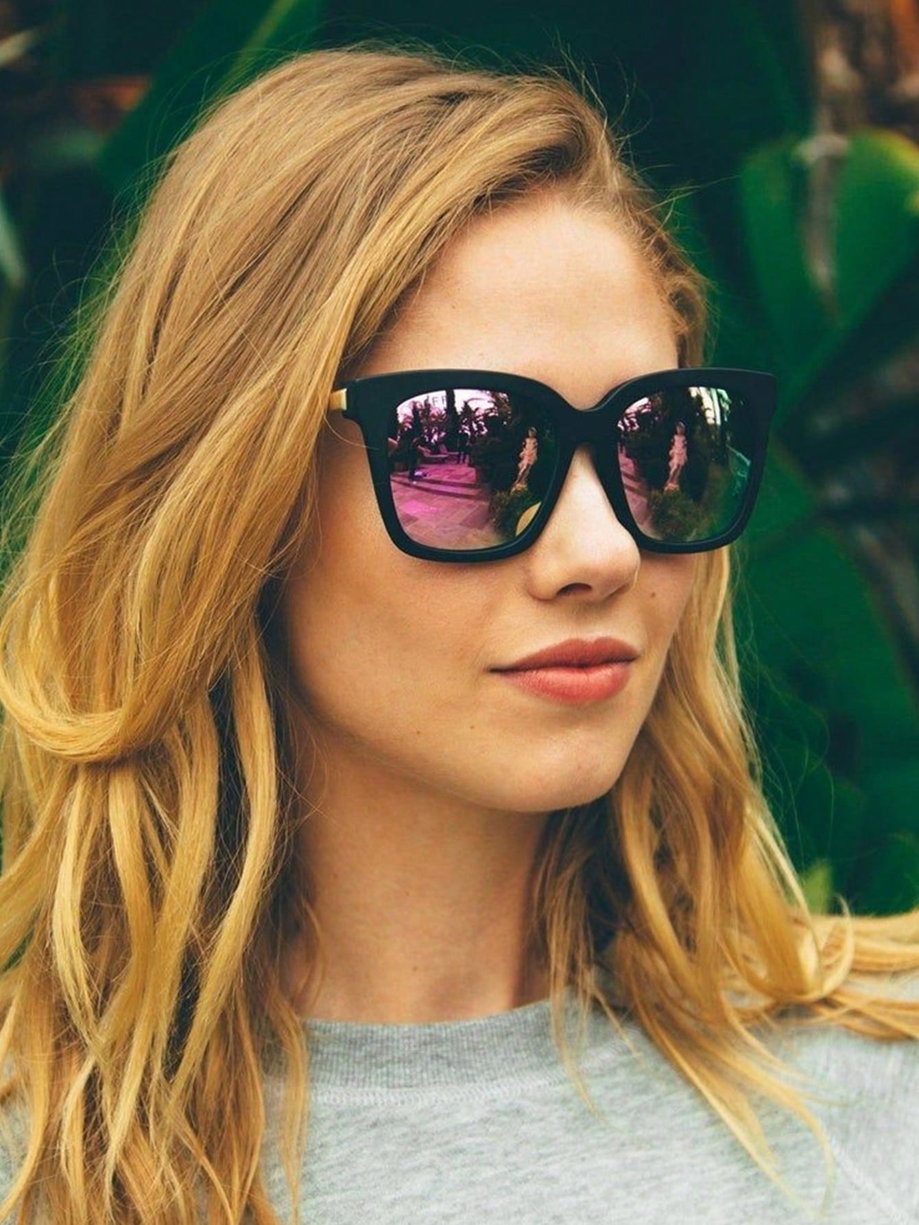 Большие поляризационные квадратные солнцезащитные очки для женщин с защитой UV400 солнцезащитные очки kingseven круглые складные зеркальные поляризационные с защитой от уф коричневый