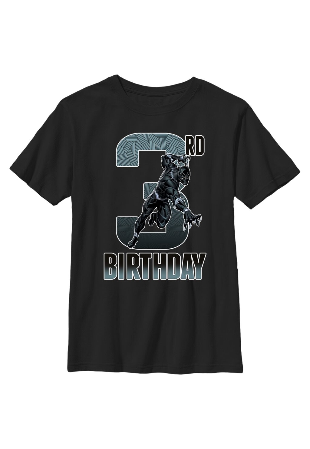 

Футболка с принтом Avengers Classic Black Panther 3Rd Birthday Marvel, черный