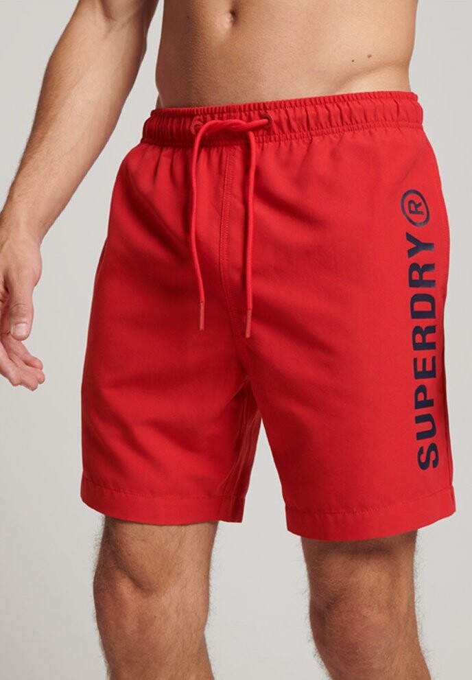 

Шорты для плавания CORE SPORT Superdry, цвет risk red