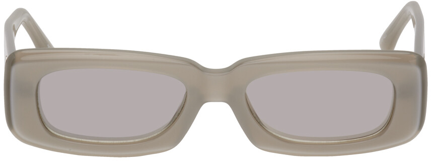 

Серебристые солнцезащитные очки Linda Farrow Edition Mini Marfa The Attico