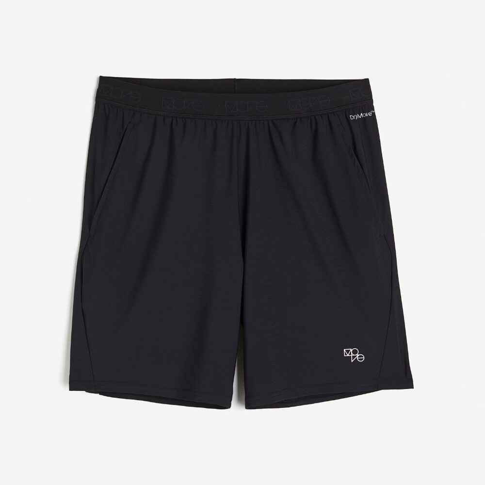 

Шорты спортивные H&M DryMove Training, черный