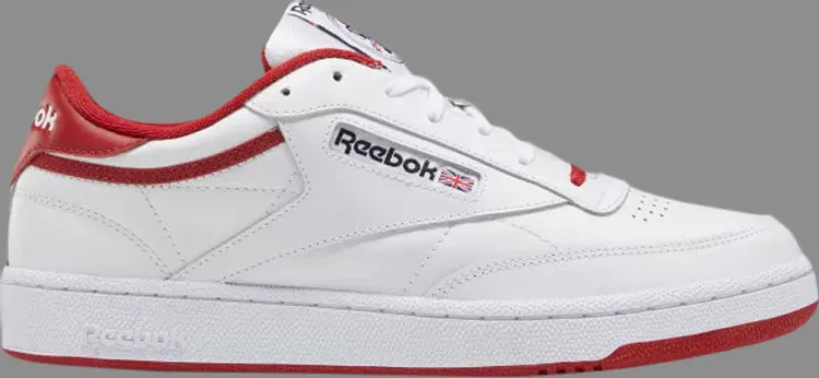 Кроссовки Reebok Club C 85, бело-красный