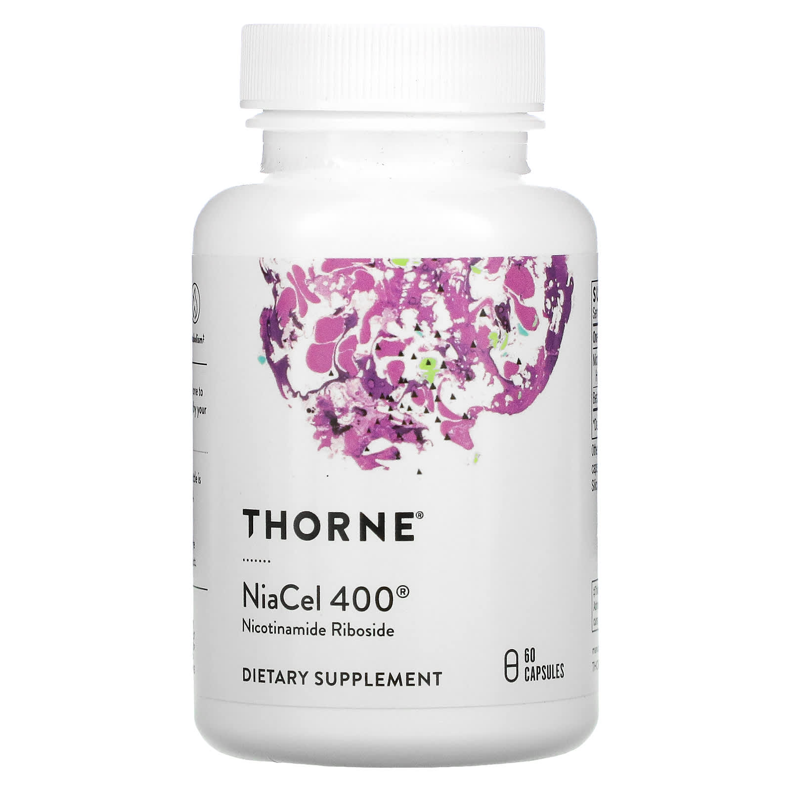 Пищевая Добавка Thorne NiaCel 400, 60 капсул thorne research niacel 400 60 капсул