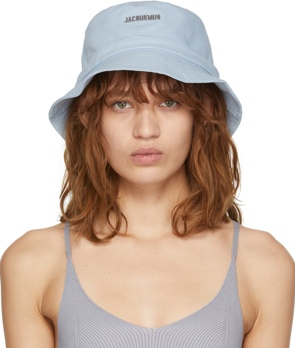 

Эксклюзивная синяя пляжная шляпа SSENSE 'Le Bob Gadjo' Jacquemus