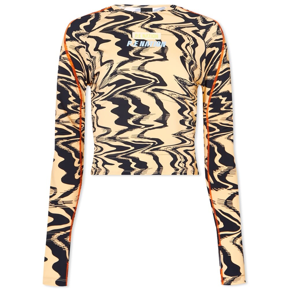 

Футболка P.E Nation Long Sleeve New Wave Printed Top, Оранжевый