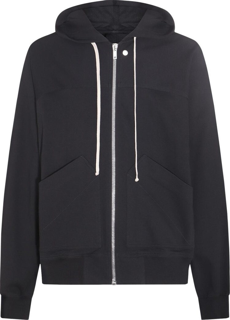 

Худи Rick Owens Zip Hoodie 'Black', черный
