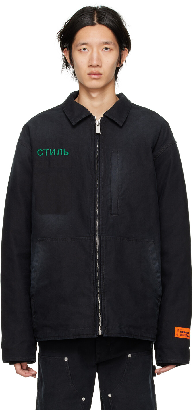 

Черный жакет Heron Preston