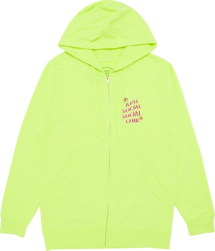 Худи Anti Social Social Club Coral Crush Zip Up Hoodie 'Yellow', желтый - фото