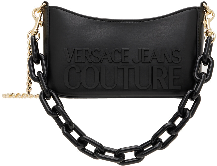 

Черная сумка с логотипом Institutional Versace Jeans Couture, Черный