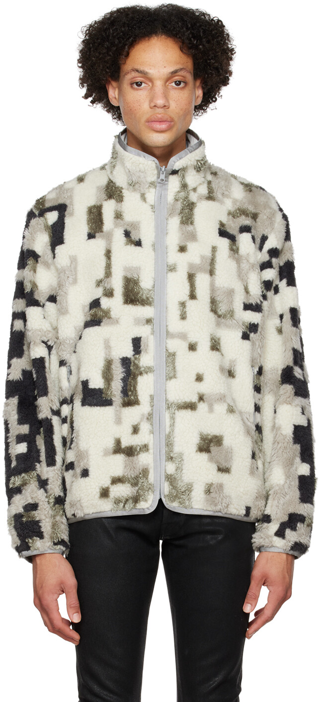 

Двусторонняя полярная куртка Off-White John Elliott, Серый