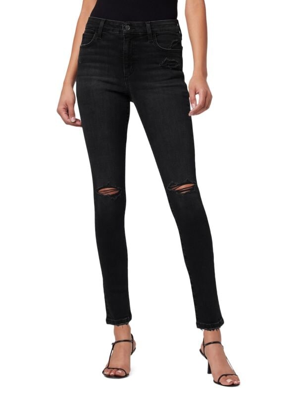 

Джинсы - Cкинни Joe's Jeans Kylen с высокой посадкой и пышными формами, черный