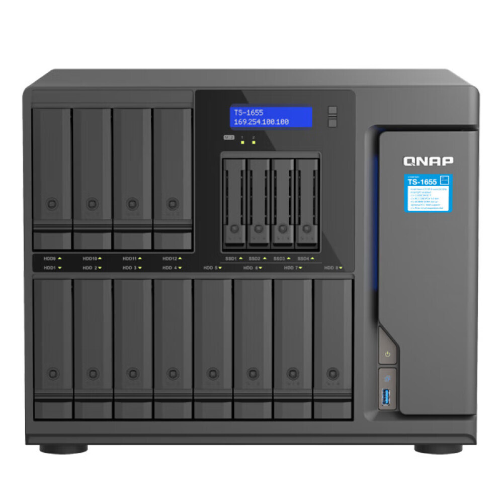 

Сетевое хранилище QNAP TS-1655 8G с 16 отсеками