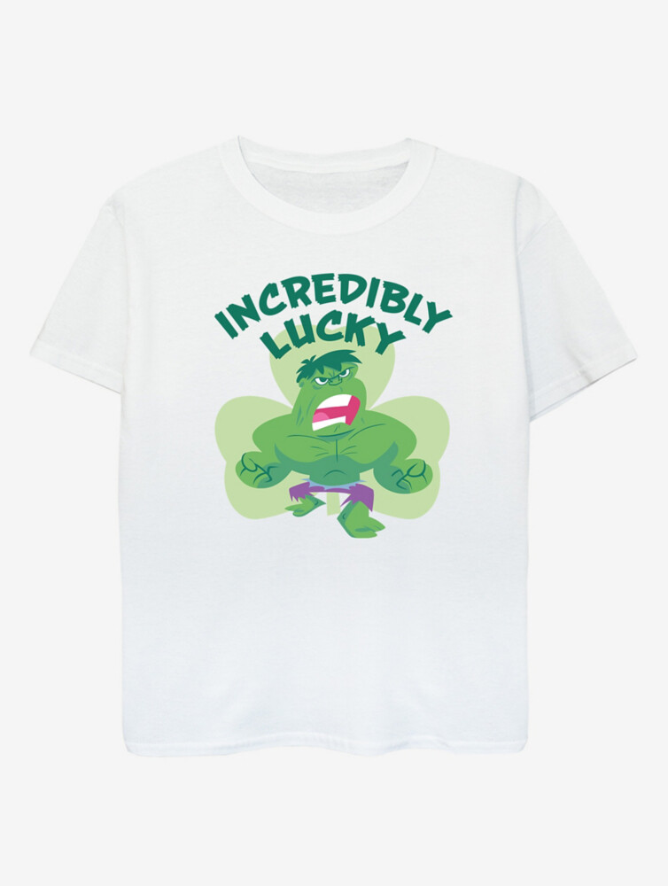

Белая футболка NW2 Marvel St Patrick's Day Hulk Lucky Kids George., белый