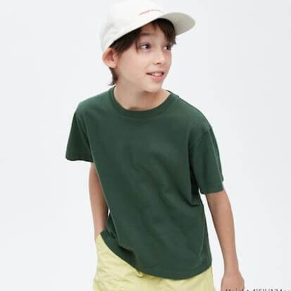 

Футболка детская Uniqlo Cotton Colour Crew Neck Short Sleeved, зеленый