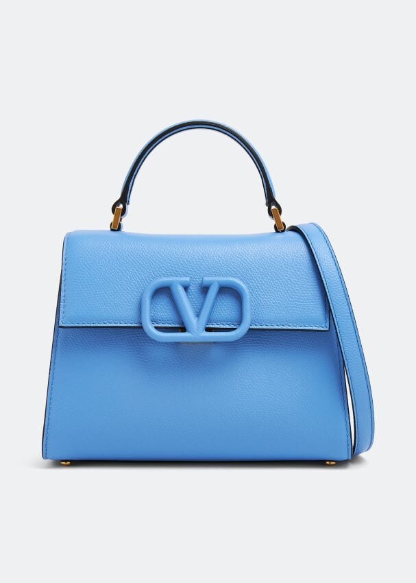 

Сумка-тоут VALENTINO GARAVANI VSling leather tote bag, синий