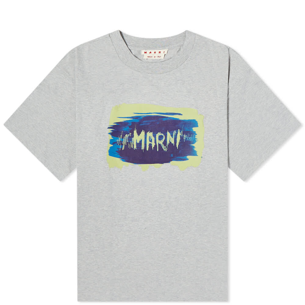 

Футболка Marni Logo Painted Tee, Серый