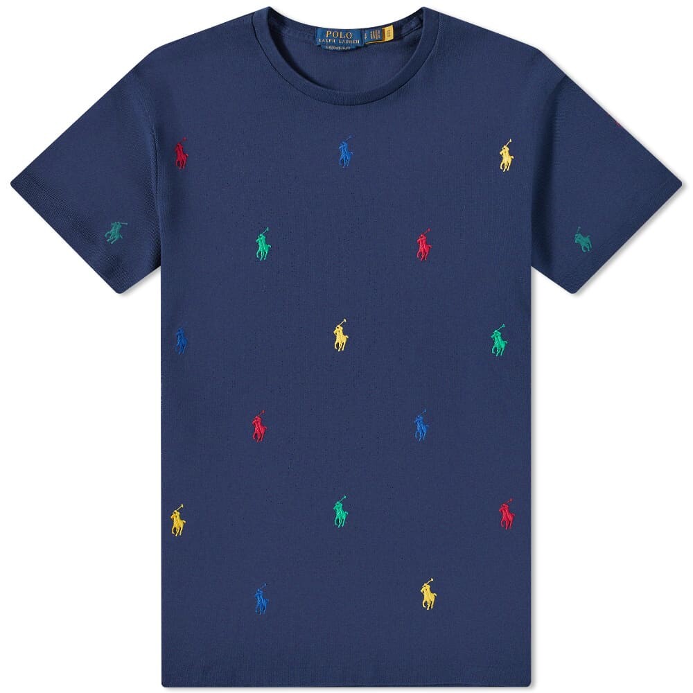 

Футболка Polo Ralph Lauren All Over Pp Pique Tee, Синий