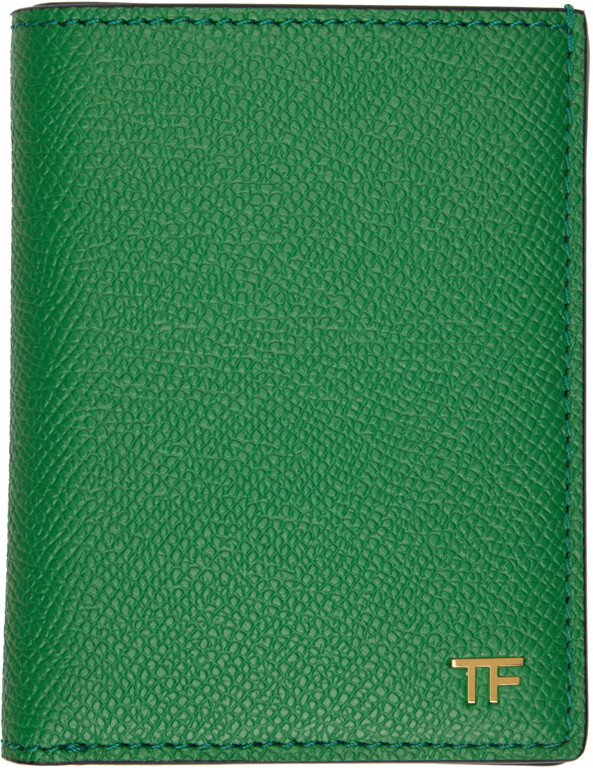 

Зеленая складная визитница TOM FORD