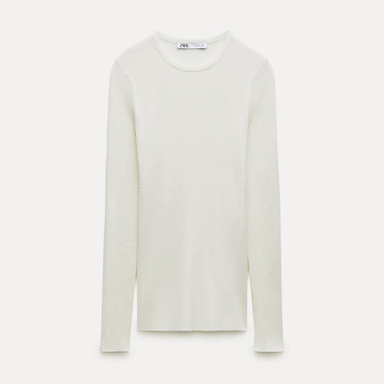

Свитер Zara Wool And Cashmere Blend Ribbed, бежевый