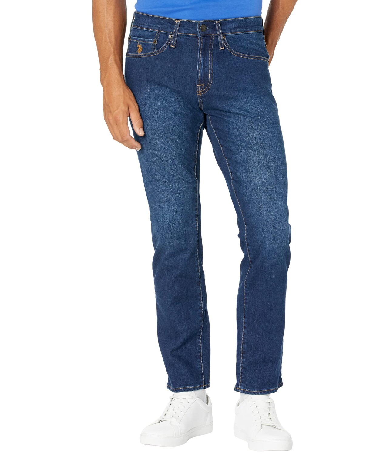 

Джинсы U.S. POLO ASSN., Slim Straight Stretch Jeans Denim in Blue