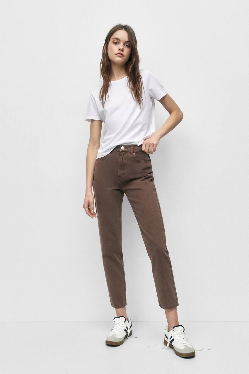 

Базовые джинсы мам Pull&Bear, коричневый