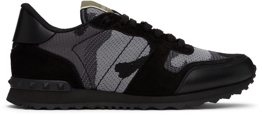 

Черно-серые кроссовки Rockrunner Valentino Garavani