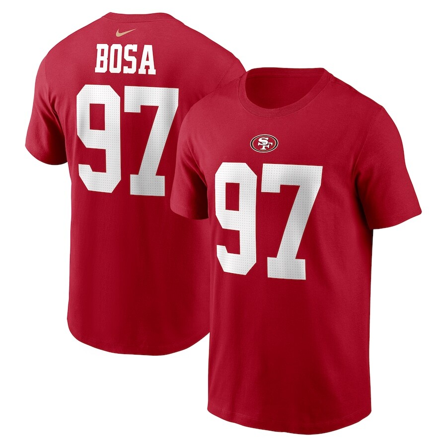 

Футболка с именем и номером Nike San Francisco 49Ers, алый