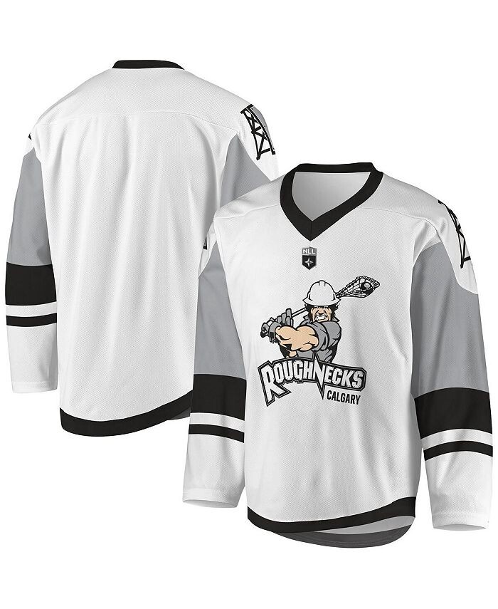 

Бело-серый джерси Big Boys Calgary Roughnecks, сублимированная копия ADPRO Sports, белый/серый