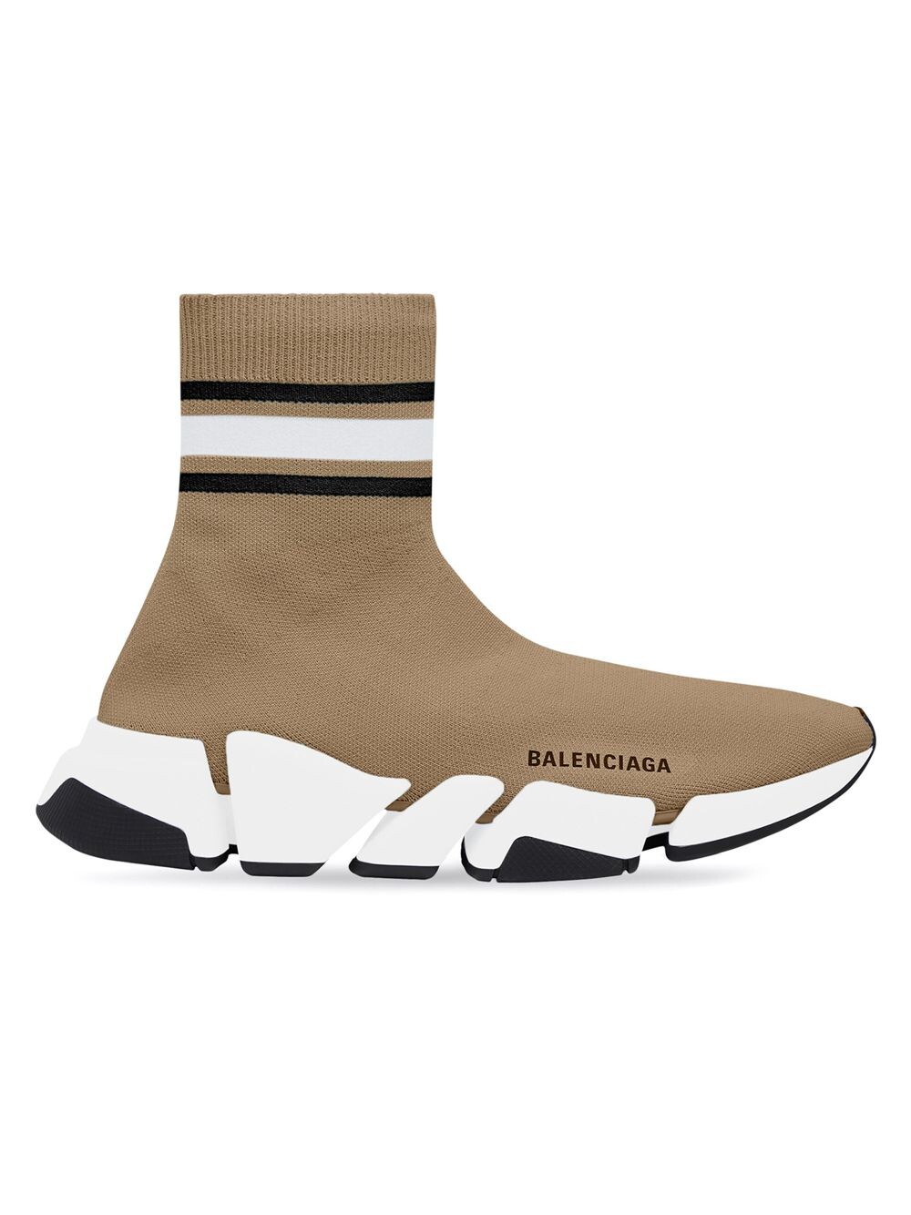 

Кроссовки Speed 2.0 из переработанного трикотажа Balenciaga, бежевый