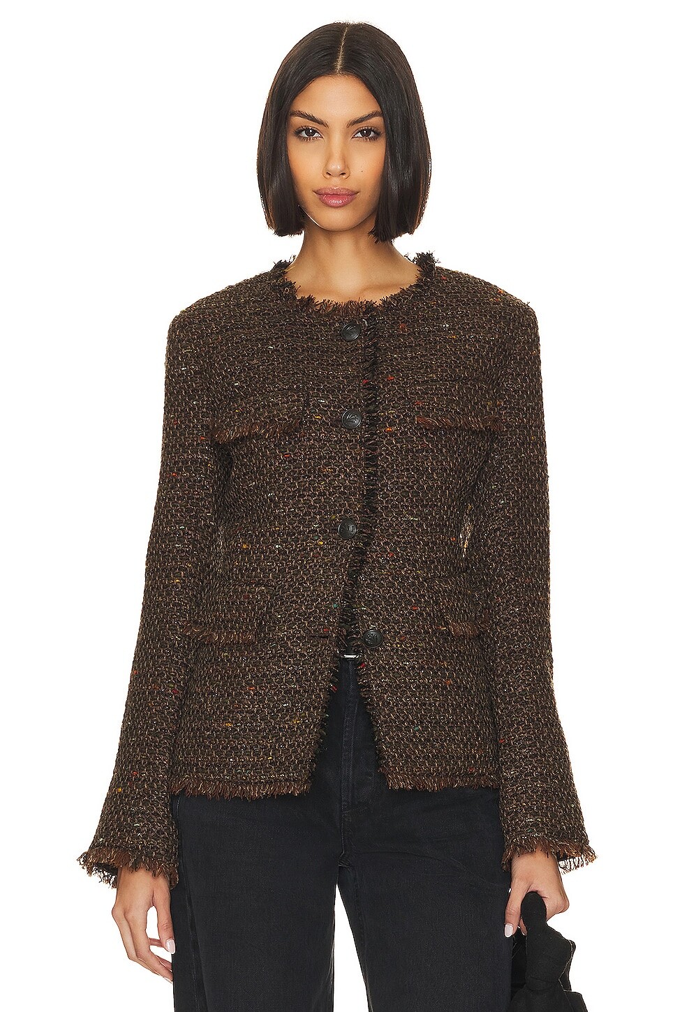 

Пиджак Rag & Bone Ezra Linton Tweed, коричневый