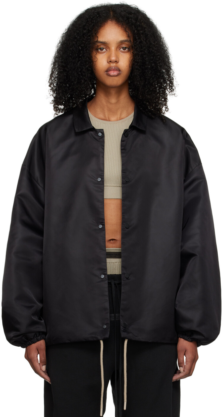 

Черная куртка на кулиске Fear of God ESSENTIALS, Черный
