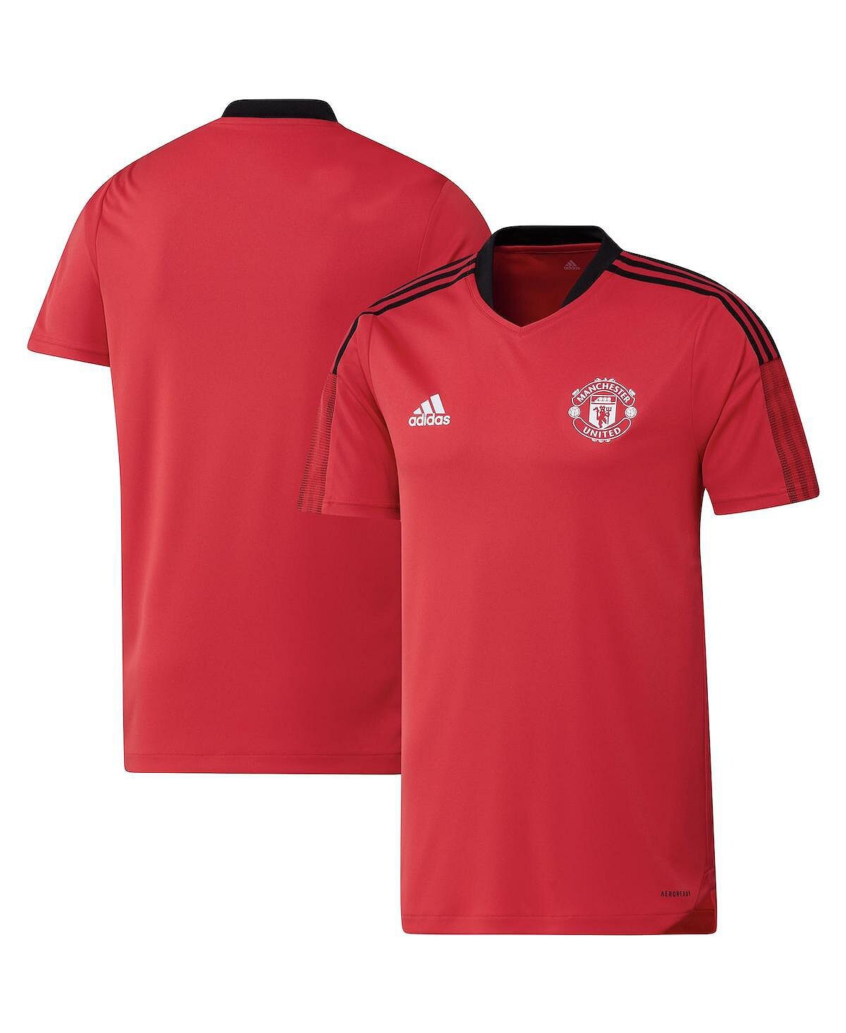

Мужская красная тренировочная майка «манчестер юнайтед» 2021/22 adidas, красный