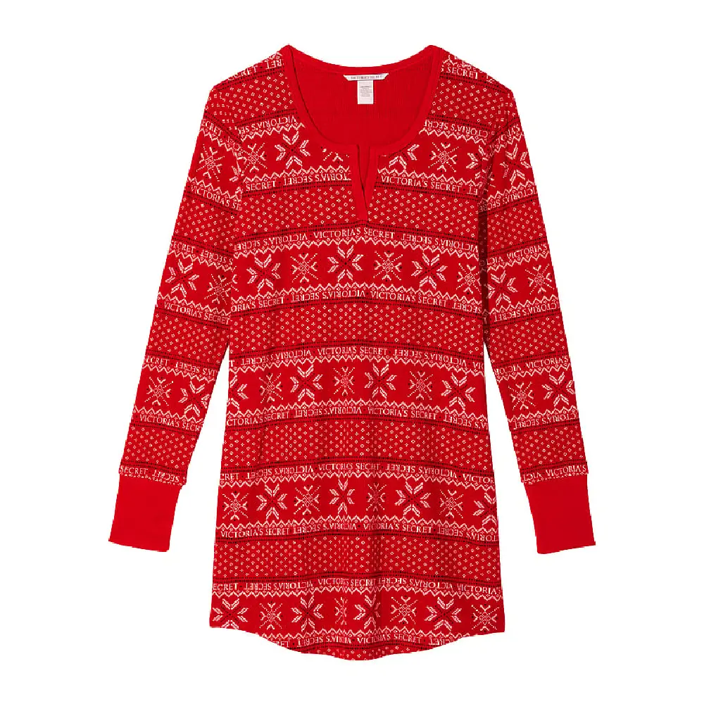

Ночная рубашка Victoria's Secret Thermal, красный