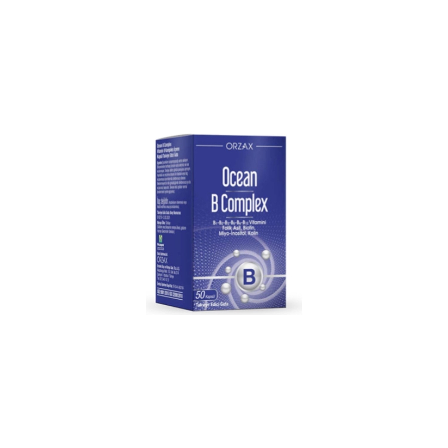 Пищевая добавка Ocean B Complex 50 капсул добавка в корм beaphar vitamine b complex 5000 г 50 мл